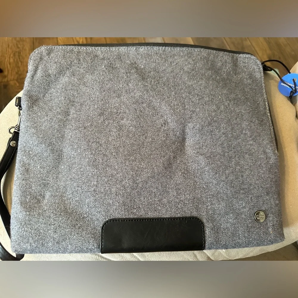 Gray and Black Laptop Bag